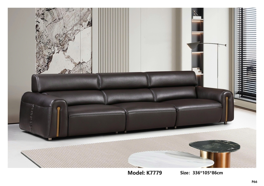 Bộ sofa da bò nhập khẩu K7779