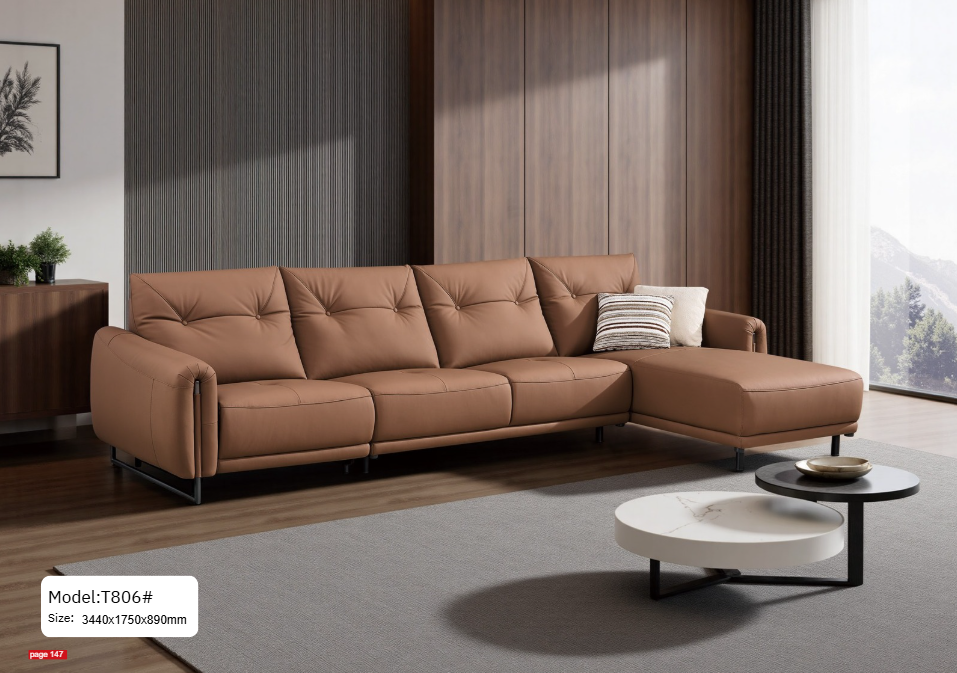 Bộ sofa nhập khẩu da bò + điện MT806