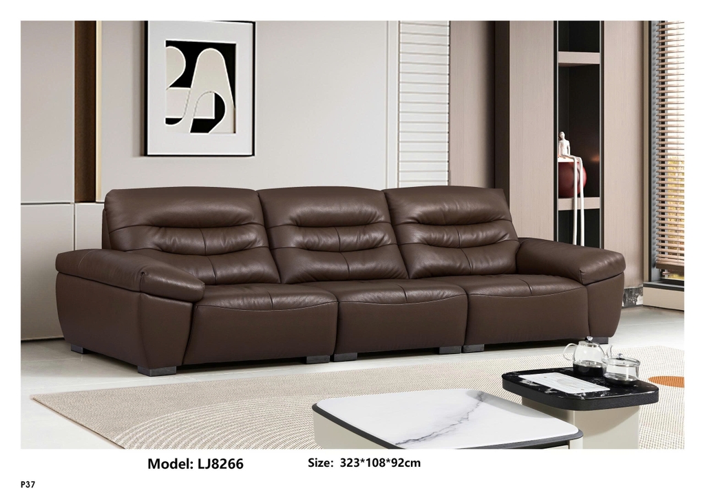 Bộ sofa da bò nhập khẩu LJ8266
