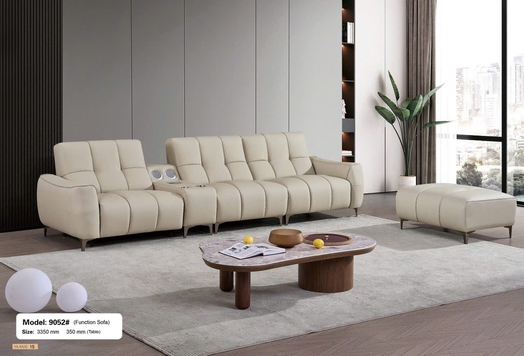Bộ sofa da nhập khẩu SA9052