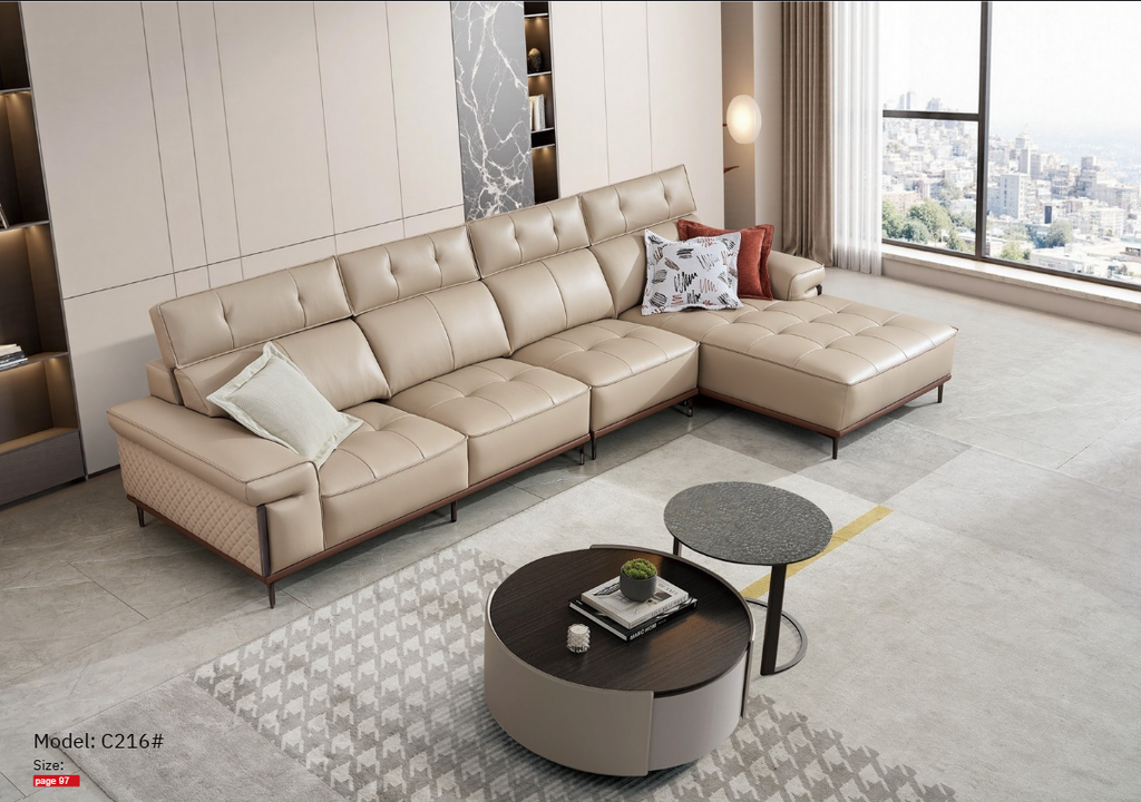 Bộ sofa nhập khẩu da sinh thái MC216