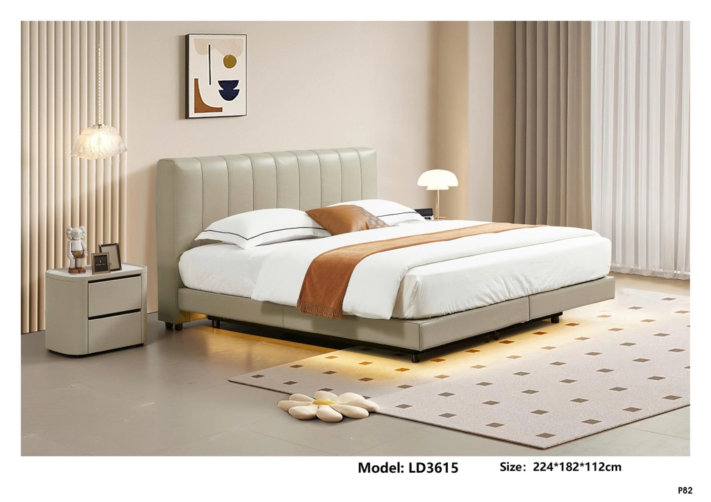 Giường da nhập khẩu LD3615