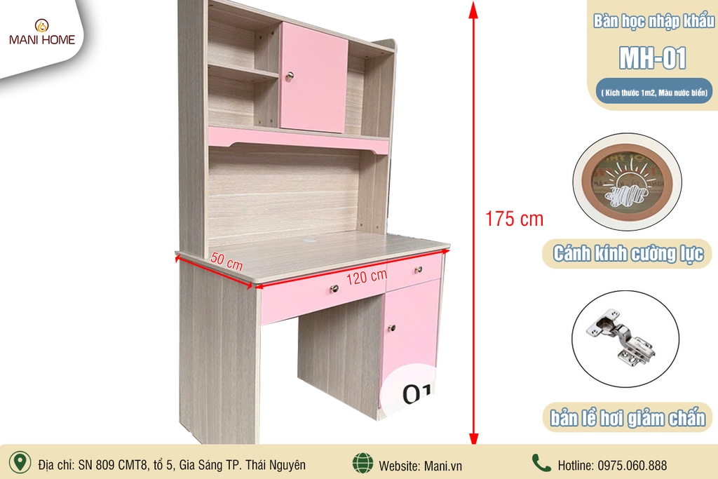 BÀN HỌC NHẬP KHẨU MH01 (1m2)