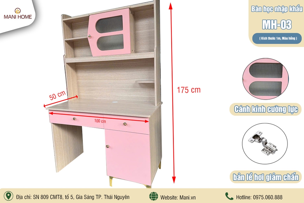 BÀN HỌC NHẬP KHẨU MH03 (1m)