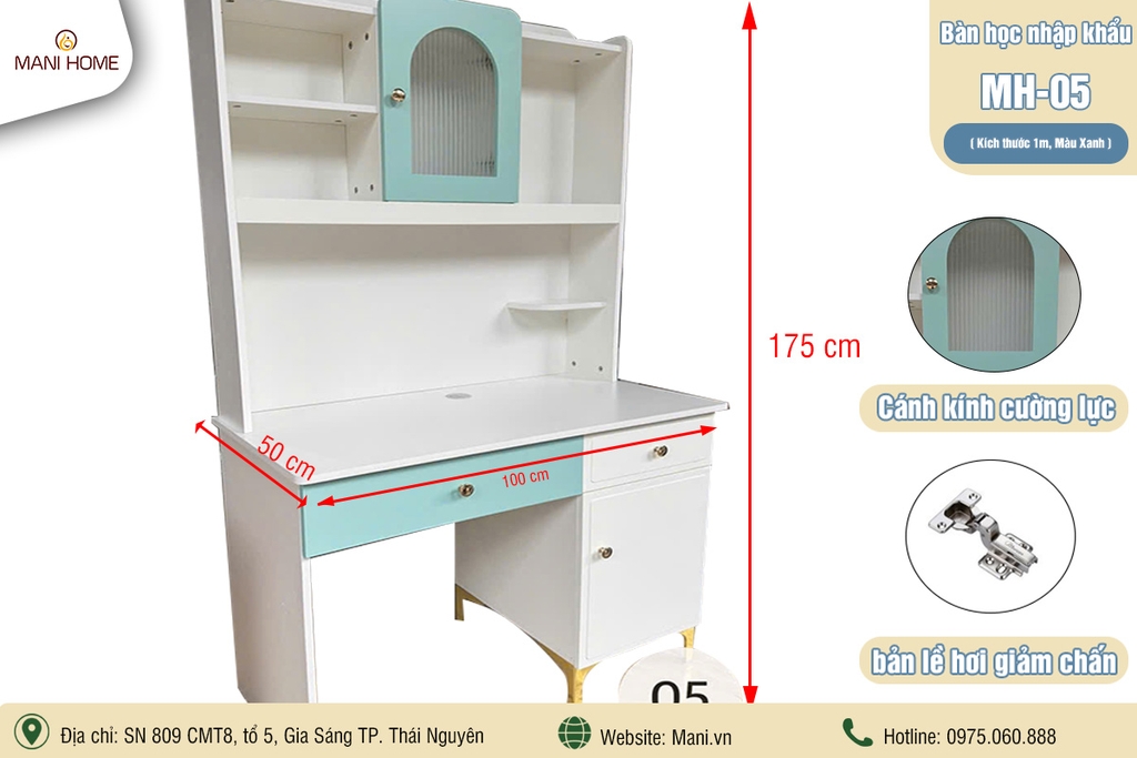 BÀN HỌC NHẬP KHẨU MH05 (1m)