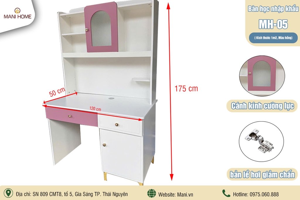 BÀN HỌC NHẬP KHẨU MH05 (1m2)