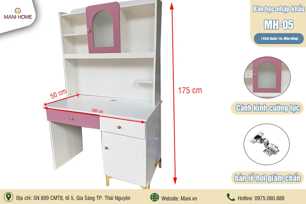 BÀN HỌC NHẬP KHẨU MH05 (1m)