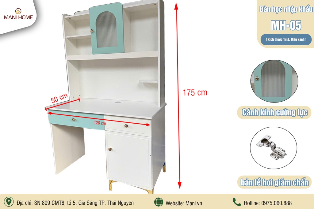 BÀN HỌC NHẬP KHẨU MH05 (1m2)