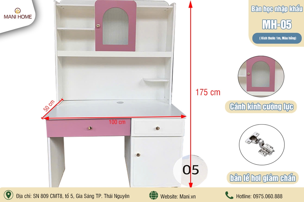 BÀN HỌC NHẬP KHẨU MH05 (1m)