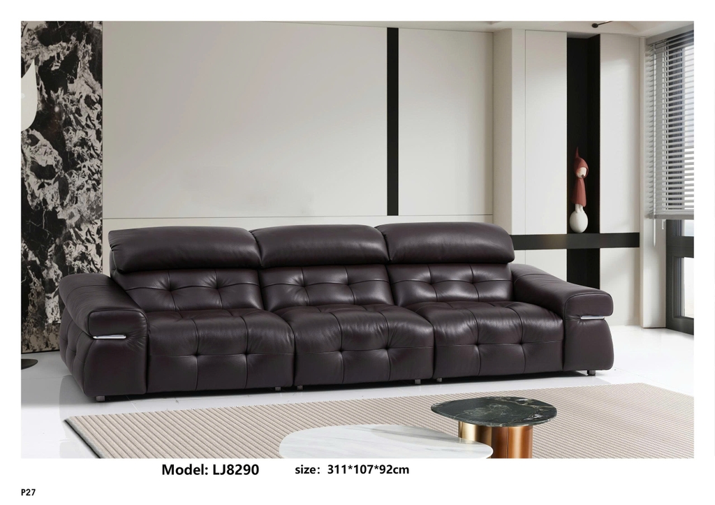Bộ sofa da bò nhập khẩu LJ8290