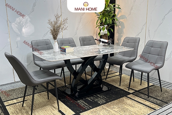 BỘ BÀN ĂN NHẬP KHẨU 6 GHẾ CAMILA - K48