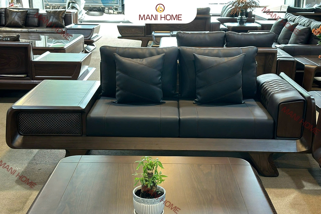 BỘ SOFA GỖ SỒI CAO CẤP MTKC034