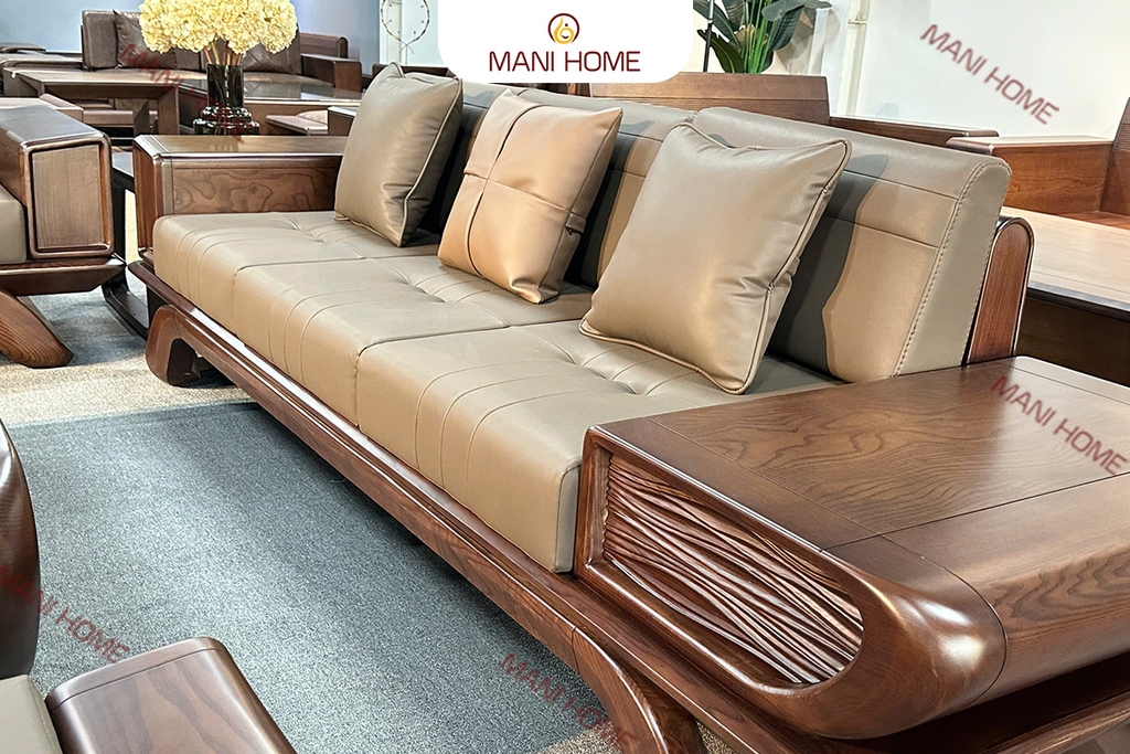 BỘ SOFA GỖ SỒI CAO CẤP MTKC035
