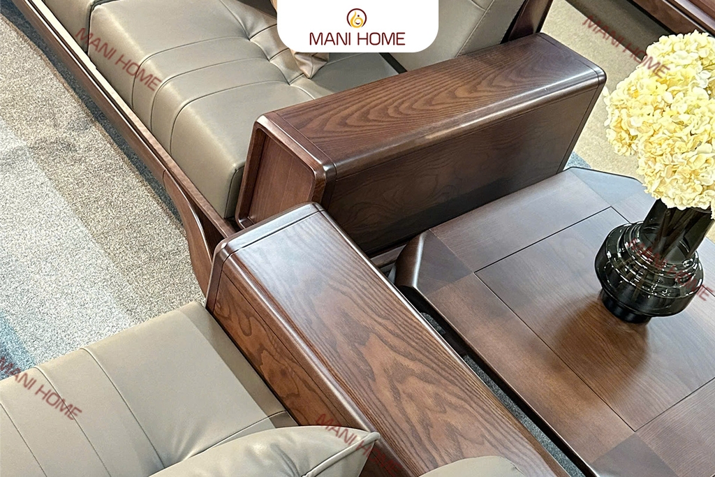 BỘ SOFA GỖ SỒI CAO CẤP MTKC035
