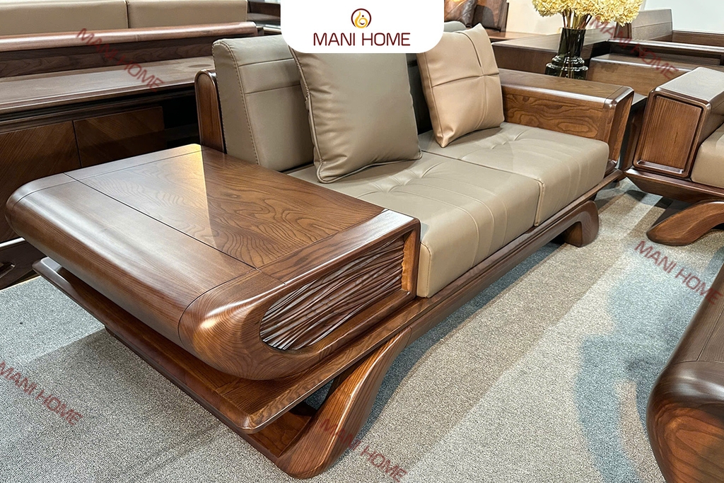 BỘ SOFA GỖ SỒI CAO CẤP MTKC035