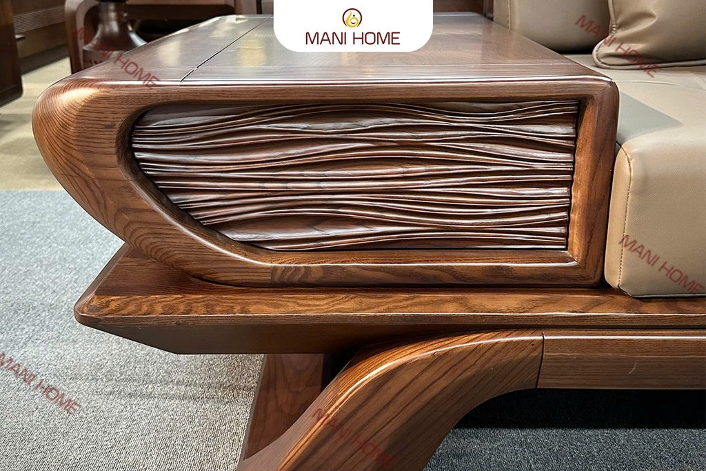 BỘ SOFA GỖ SỒI CAO CẤP MTKC035