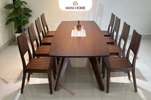 BỘ BÀN ĂN GỖ SỒI CAO CẤP 6 GHẾ GV012.M1 – MTK H012.M1