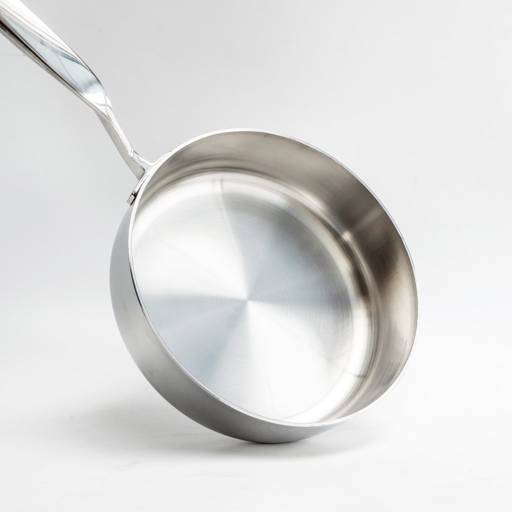 Chảo inox 316 liền khối, thành đứng, size 20cm