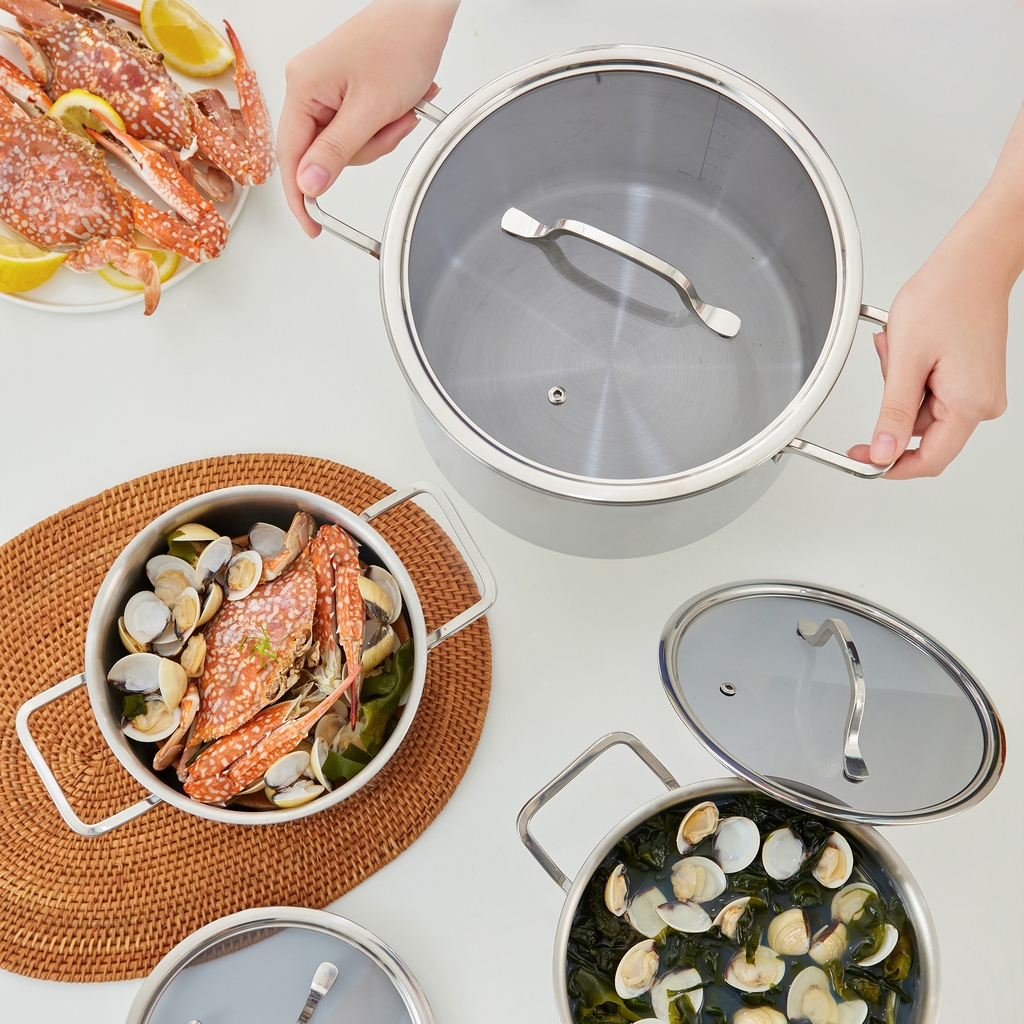 Bộ nồi hàng không, Inox đúc liền khối - INCHEON
