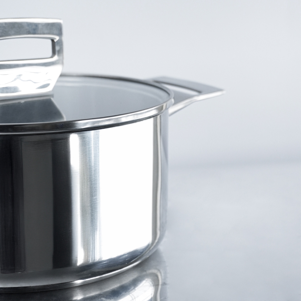 Nồi inox 316 đúc nguyên khối, size 22cm