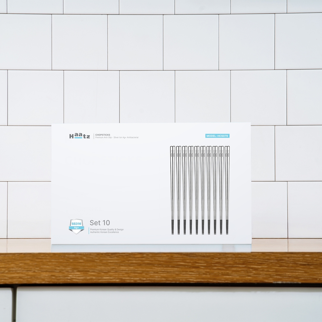 Đũa 10 đôi, Inox 316L siêu bền và an toàn