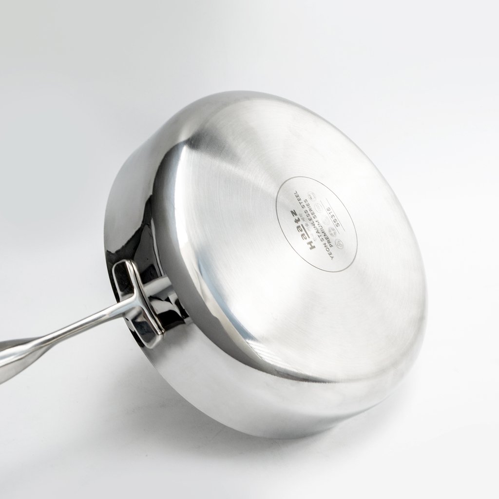 Chảo inox 316 liền khối, thành đứng, size 26cm