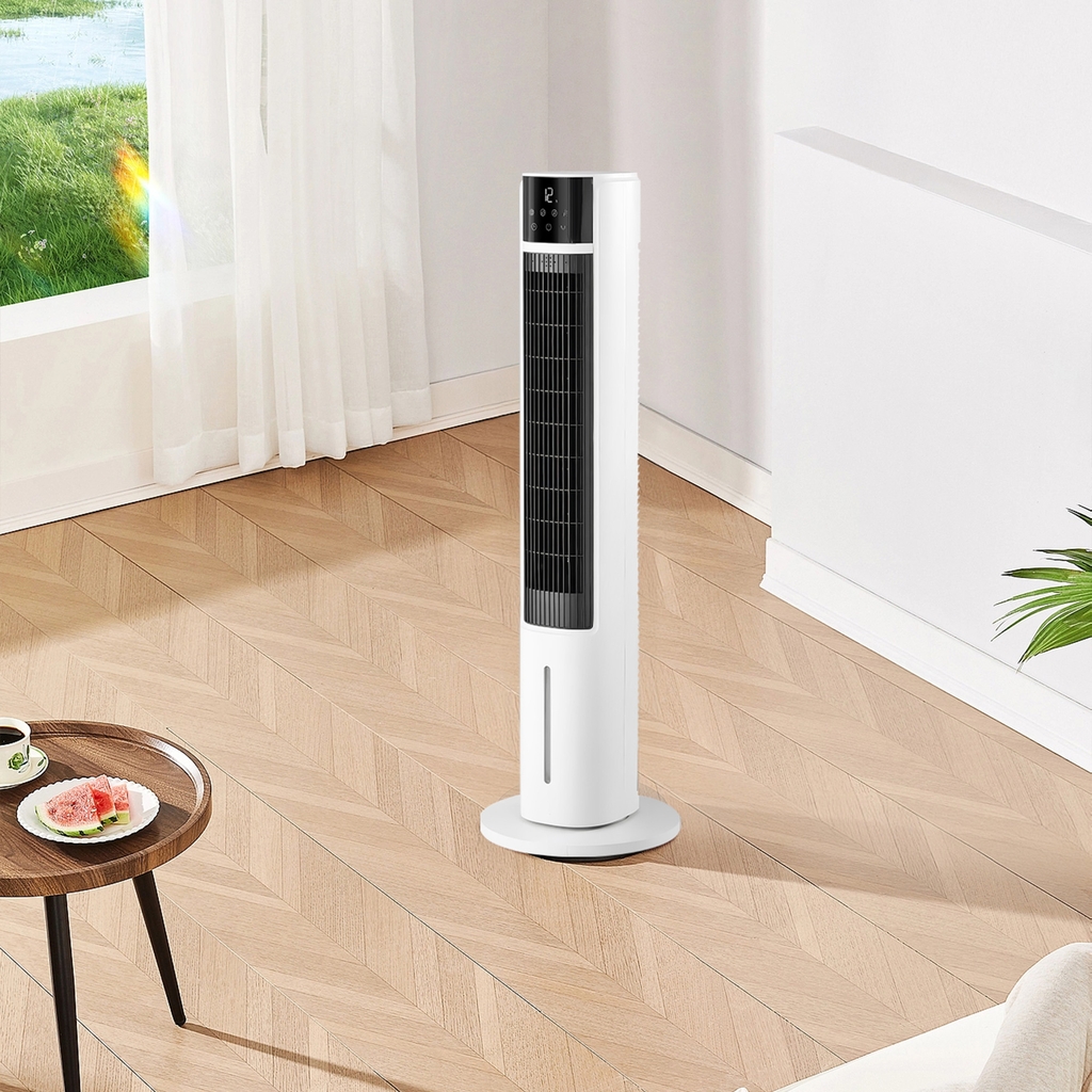 Máy làm mát không khí bằng hơi nước có Ion âm, thiết kế dạng quạt tháp