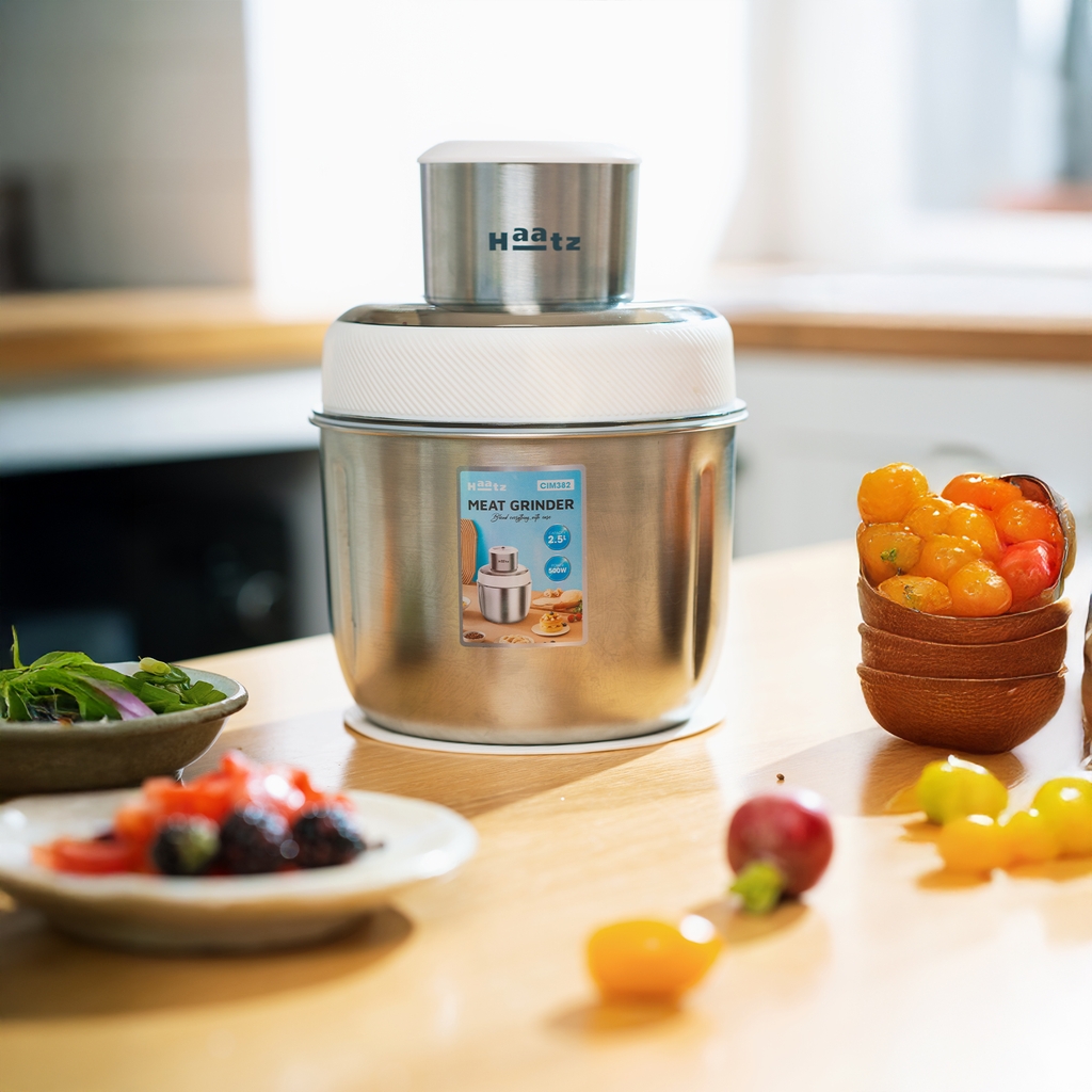 Máy xay đa năng 2 cối inox: xay thịt, làm ruốc