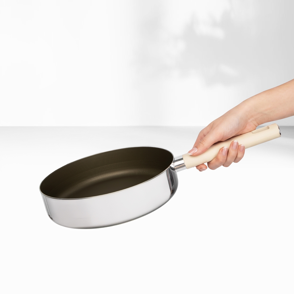 Chảo rán siêu chống dính Titanium Aura, size 26 cm, thành đứng