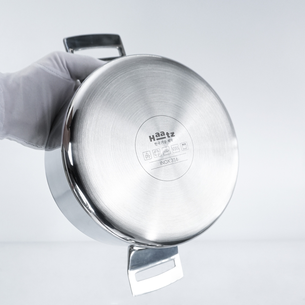Nồi inox 316 đúc liền khối, size 20cm