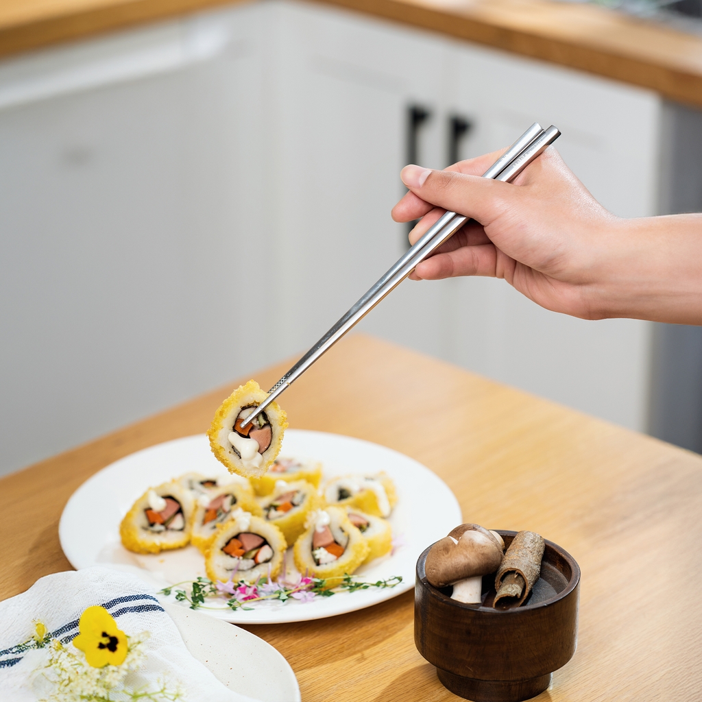 Đũa 5 đôi, Inox 316L siêu bền và an toàn