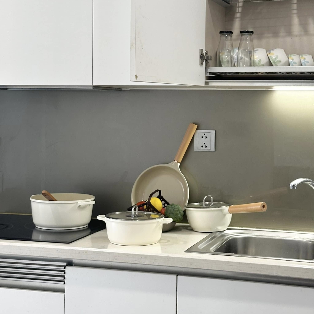 Nồi nhỡ chống dính phủ gốm, size 24cm
