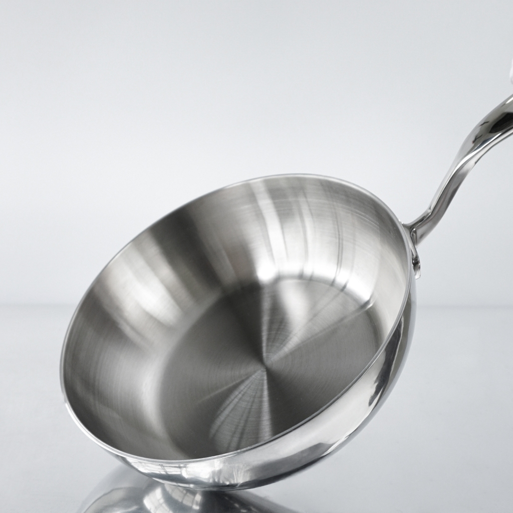 Chảo inox 316 đúc liền khối, sâu lòng, size 28cm
