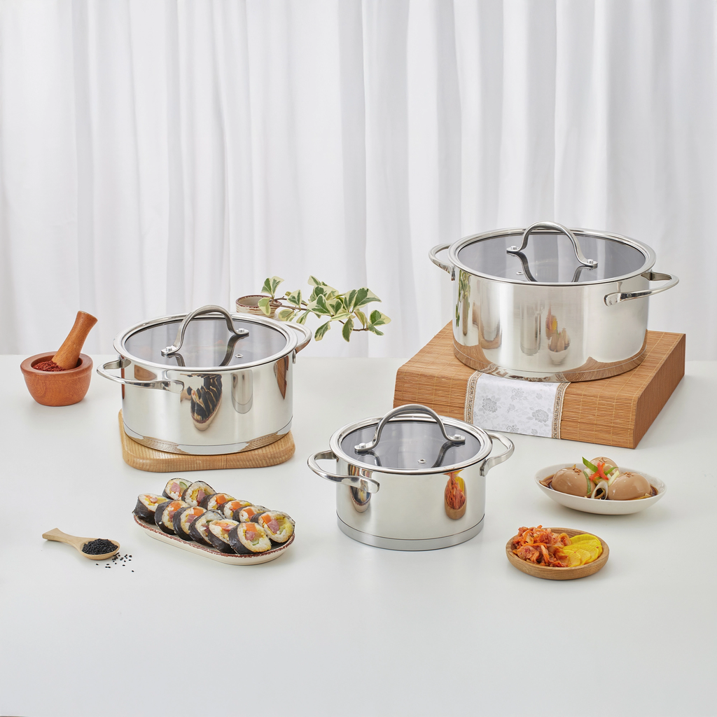 Nồi inox Hàn Quốc dành cho gia đình, Jang Taste - size 24cm