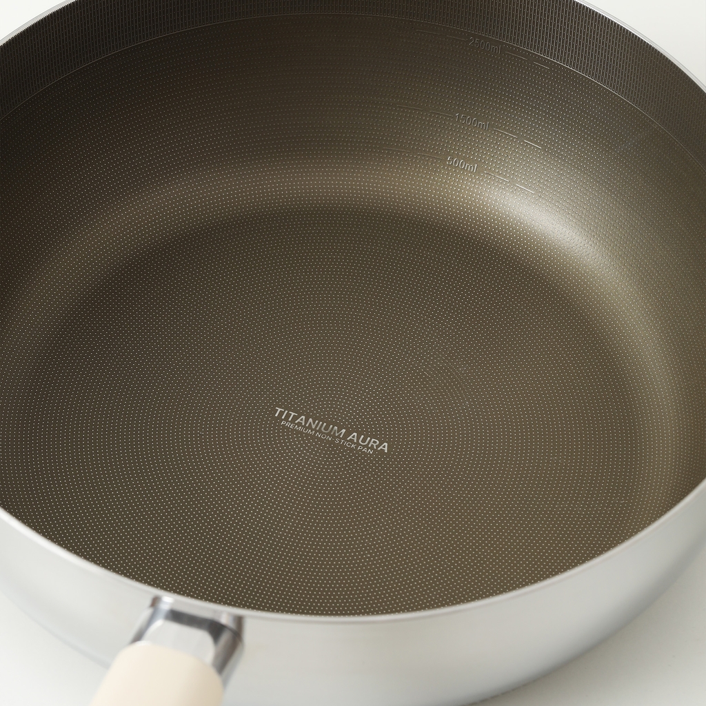 Chảo siêu chống dính Titanium Aura, size 26 cm, sâu lòng