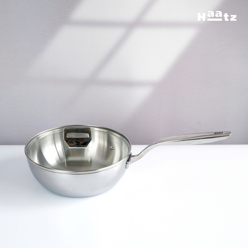 Chảo inox 316 đúc liền khối, sâu lòng, size 26cm