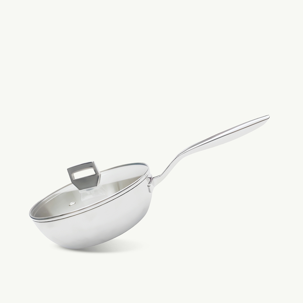 Chảo inox 316 đúc liền khối, sâu lòng, size 26cm
