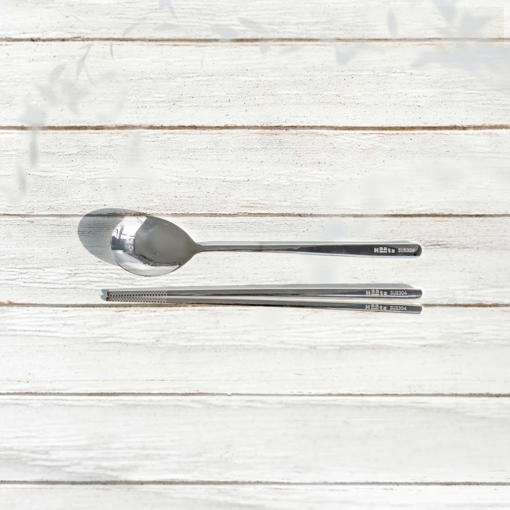 Bộ hộp cơm hổ phách và phụ kiện túi, đũa muỗng