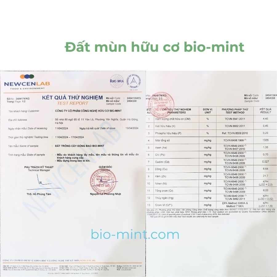 Đất mùn hữu cơ | Đất mùn Bio-mint