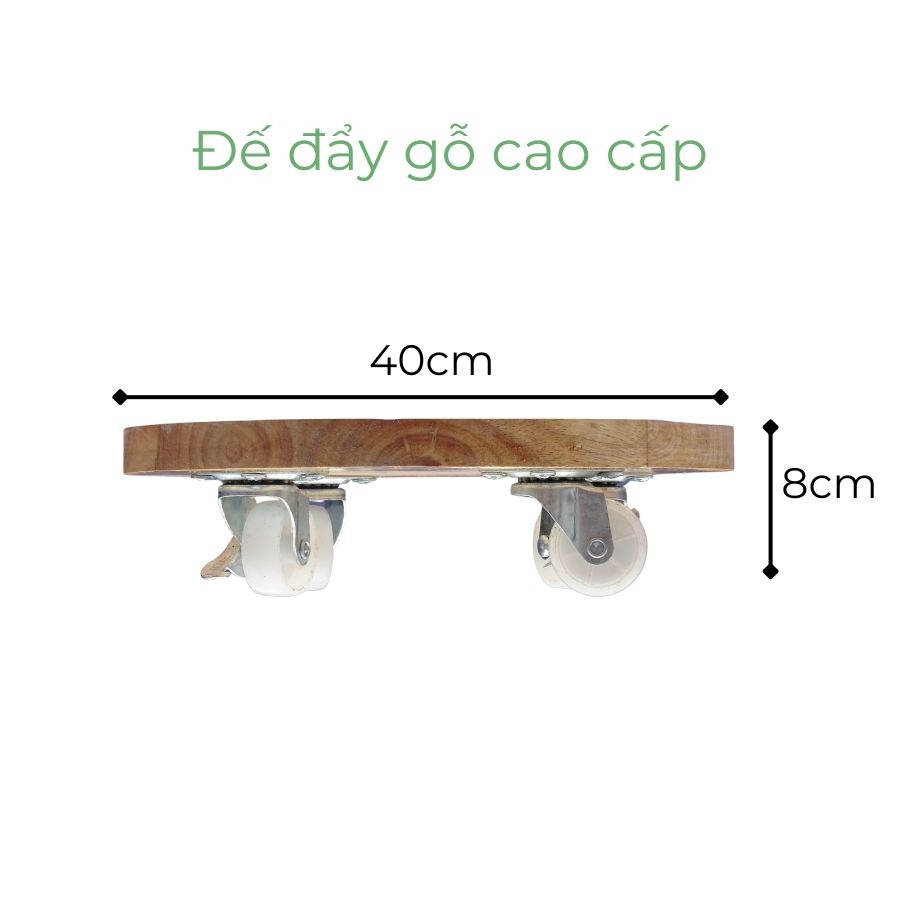 Đế lót để chậu cây có bánh xe cao cấp