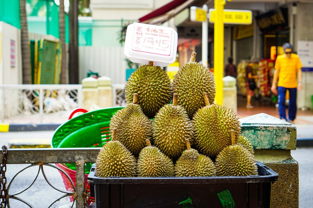 Sầu riêng tại điểm bán