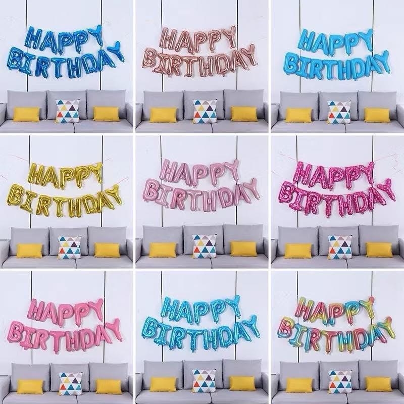 Chữ bong bóng sinh nhật HBPD