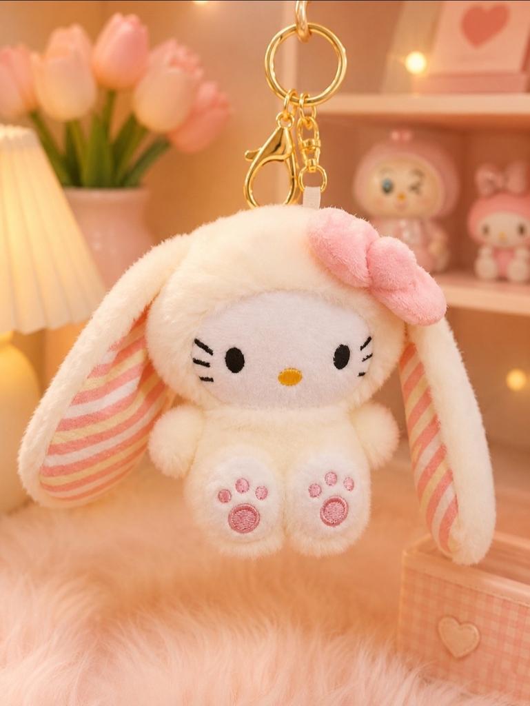Móc khóa Kitty tai dài