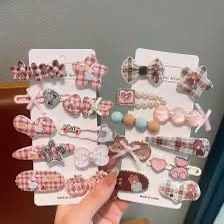 Set kẹp tóc nhựa 10 chi tiết
