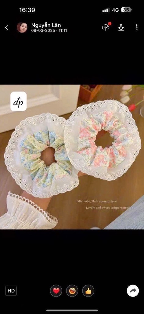 Dây cột tóc vải