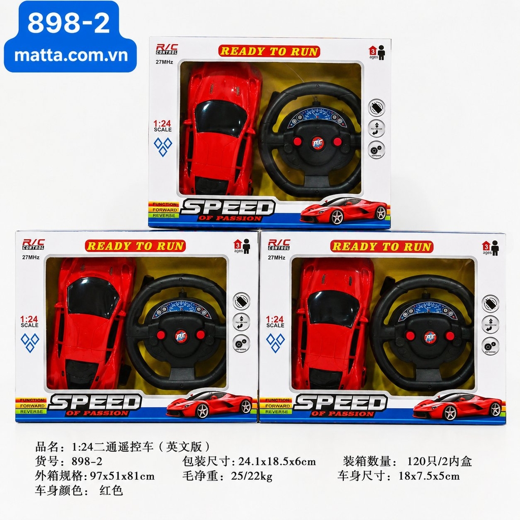 Xe điều khiển vô lăng 898-2
