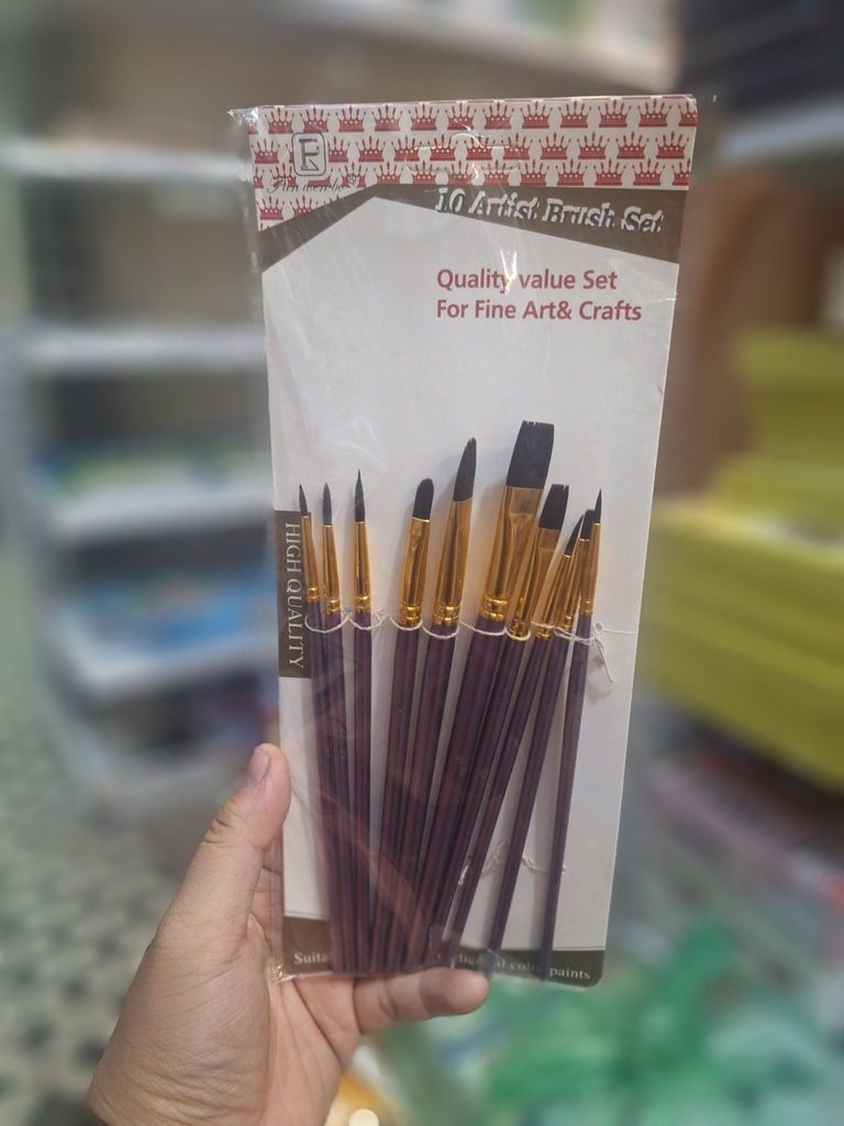 Vỉ cọ vẽ 10 cây