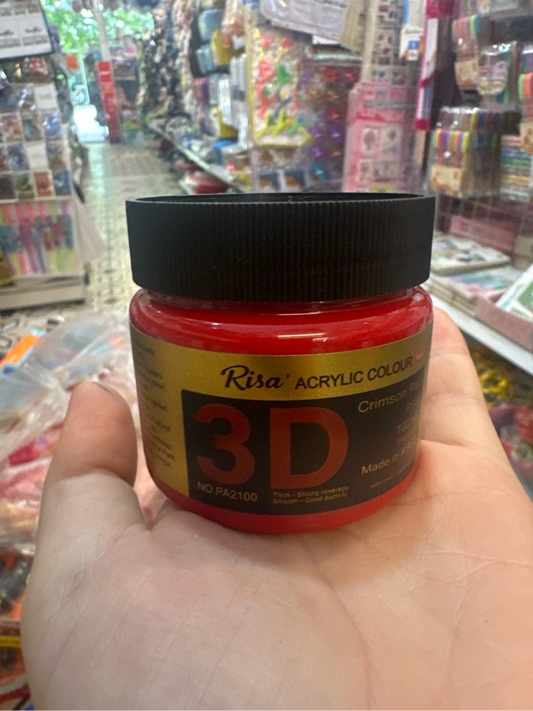 Màu hũ acrylic 3D