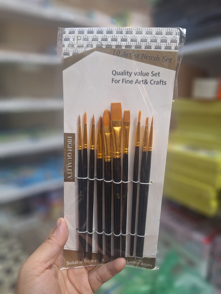 Vỉ cọ vẽ 10 cây