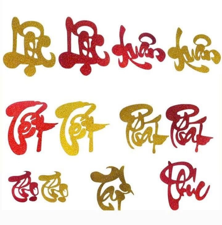Chữ trang trí tết